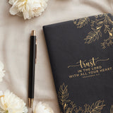 "Emunah Bat" - Proverbs 3:5 Leather Prayer Journal