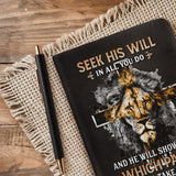 "Ish Derech" - Proverbs 3:6 Leather Prayer Journal