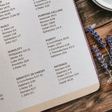 "Dmamah" - Psalm 46:10 Leather Prayer Journal