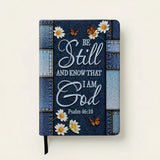 "Selah" - Psalm 46:10 Leather Prayer Journal