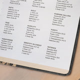 "Chochmah" - Job 34:32 Leather Prayer Journal