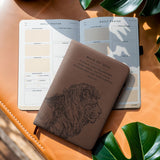 "Ish Emunah" - 1 Timothy 6:11 Leather Prayer Journal