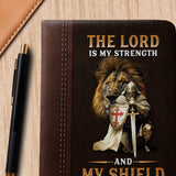 "Oz VeMagen" - Psalm 28:7 Leather Prayer Journal