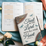 "Lev Shalem" - Proverbs 3:5 Leather Prayer Journal