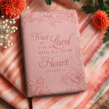 "Lev Tikvah" - Proverbs 3:5 Leather Prayer Journal